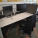 Knoll Power White Sit-Stand Straight Office Desk, 70" x 23"